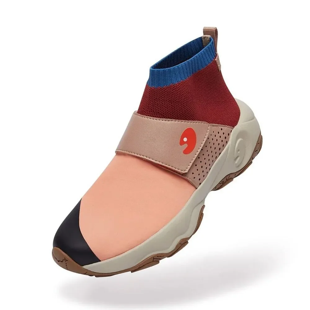 UIN Women's Walking Shoes Non-Slip Comfort Sneaker(Coral CAZORLA II) New No Box
